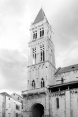 Famous Trogir cathedral of Saint Lawrence, Croatia