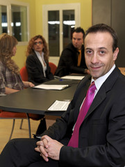 Businessman in a meeting.