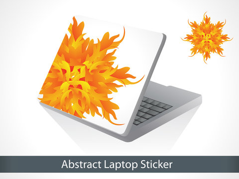 Abstract Colorful Laptop Sticker