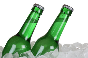 Bierflaschen auf Eis