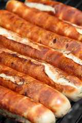 Rostwürstchen im Hochformat