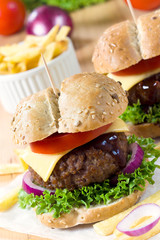 American cheeseburger