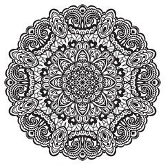 Flower Mandala. Abstract element for design