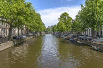 Fototapeta na wymiar Amsterdam in a summer day