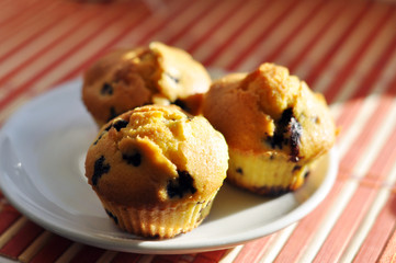 Delicious homemade blueberry muffins