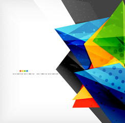 Abstract colorful overlapping composition