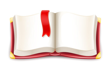 Vector Cartoon Open Book