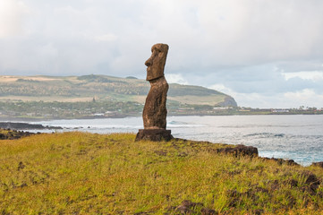 Moai at Ahu Hanga Kioe, Easter island (Chile)