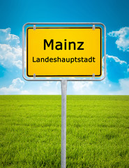 city sign of Mainz