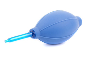 a blue blower; can be used for cleaning camera sensor isolated o
