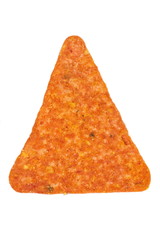 appetizer mexican spicy nachos chips on white