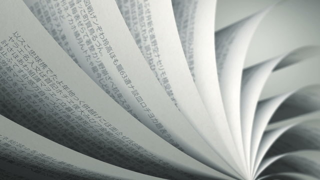 Turning Pages (Loop) Japanese Book