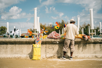 Vendor on the beach