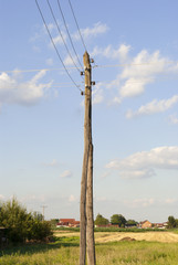 Power Grid Over Farmland