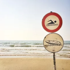 Muurstickers beach signal  © Tatiana Zaghet