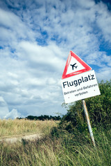 Vorsicht Flugplatz