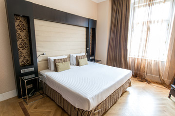 Fototapeta na wymiar PRAGUE - MAY 9: Room in Eurostars Thalia Hotel on May 9, 2014 in