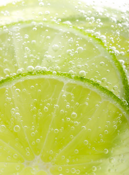 Background with fruit lime