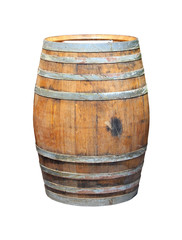 Old wooden barrel