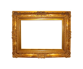 Vintage golden frame