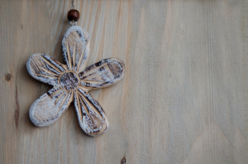 Blume, Holztafel zum Beschreiben