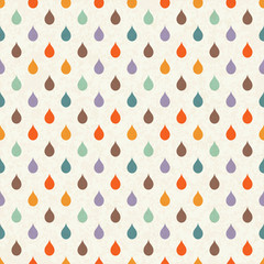Seamless regular vector pattern with drops