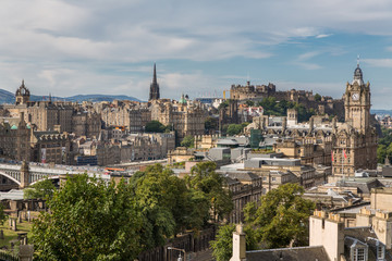 Obraz premium View of the castle from Calton Hill