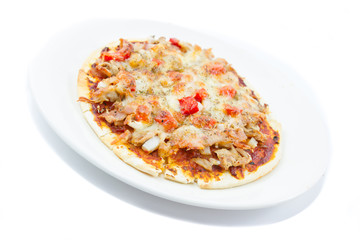 Pizza isolated on white background