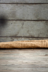 Wooden table with background