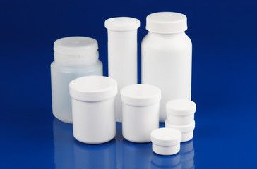 Bottles with medicine