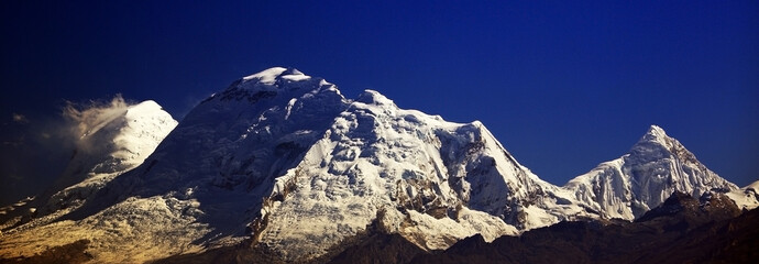 Alpine landscape in Cordilera Blanca, Peru, South America