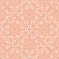 Outline floral pattern