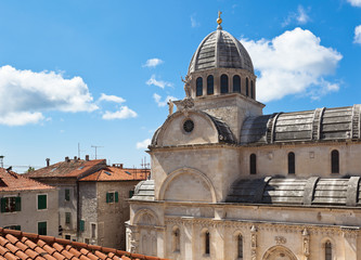 Fototapeta na wymiar Cathedral of St. James in Sibenik, Croatia