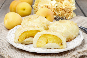 Apricot in pastry