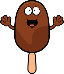 Cartoon Happy Ice Cream Stick