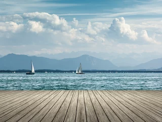 Foto op Plexiglas sailing at Starnberg lake © magann