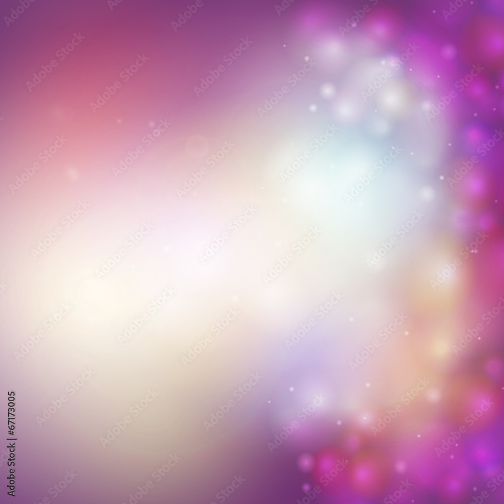 Poster Abstract multicolored defocused lights background vector
