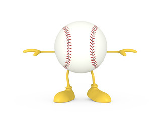 野球ボールキャラクター