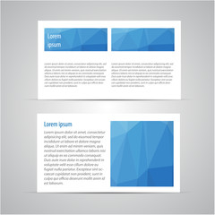 Brochure page vector design template