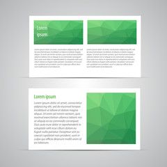 Brochure page vector design template