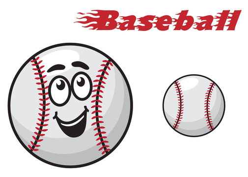 Baseball cartoon ball