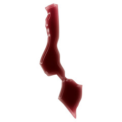 A pool of blood (or wine) that formed the shape of Malawi. (seri