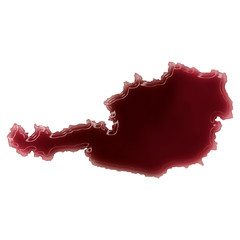 A pool of blood (or wine) that formed the shape of Austria. (ser
