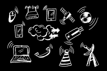Hand draw sketch, cloud computing