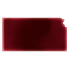 A pool of blood (or wine) that formed the shape of Kansas. (seri