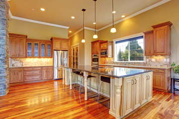 Kitchen interior in luxury house