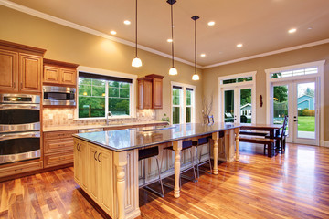 Kitchen interior in luxury house