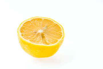 Lemon isolated on white