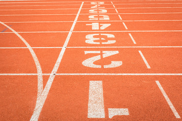 Athletics Track Lane Numbers