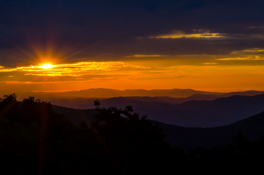 Sunrise Over the Blue Ridge